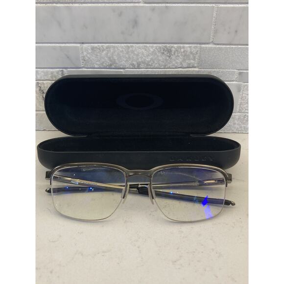 Oakley Cathode OX3233-0254 Satin Chrome Eyeglasses FRAMES ONLY 54-18 138 Unisex - Picture 1 of 8